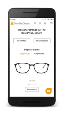 Glasses Online USA android App screenshot 2